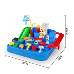 PISTA E ACESSÓRIOS 8 NÍVEIS ADVENTURE HELICÓPTERO COM 4 CARRINHOS - AZUL - comprar online