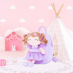 GLOVELEYA - MOCHILA COM BONECA PRINCESA - LILÁS - loja online