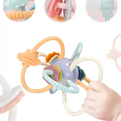 MORDEDOR SENSORIAL E CHOCALHO CUTE COLORS - loja online