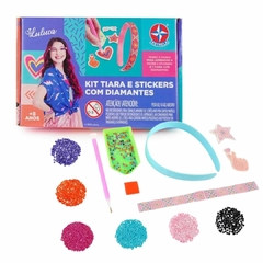 ESTRELA - KIT TIARA E STICKERS COM DIAMANTES - LULUCA