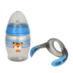 CLINGO - COPO COM ALÇA E CANUDO 230ML - TIGRE - Mamu Kids Store