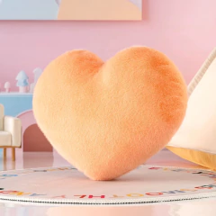 GLOVELEYA - ALMOFADA PELÚCIA CORAÇÃO - LARANJA na internet