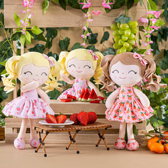 GLOVELEYA - BONECA 30CM SPRING FRUTAS - LARANJA - Mamu Kids Store