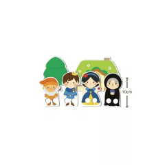 BABEBI - DEDOCHES A BRANCA DE NEVE COM CENÁRIO EM MADEIRA - comprar online