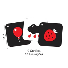 BABEBI - BABY CARDS ALTO CONTRASTE CARTÃO SENSORIAL - (3 a 6 meses) - comprar online