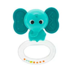 BUBA - CHOCALHO COM MORDEDOR TEXTURIZADO ELEFANTE AZUL