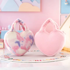 GLOVELEYA - BOLSA DE MÃO CORAÇÃO - ROSA na internet