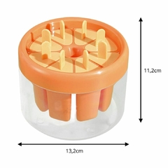 FORMINHA PARA PICOLÉ REDONDA 8 UNIDADES - LARANJA - comprar online