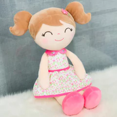 GLOVELEYA - BONECA 40CM SPRING FLOWER - ROSA