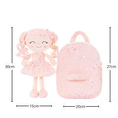 GLOVELEYA - MOCHILA COM BONECA SPRING STARS - ROSA - comprar online