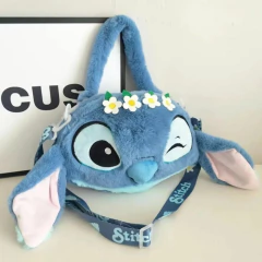DISNEY - BOLSA DE MÃO 3D LILO E STITCH - STITCH FLORES - Mamu Kids Store