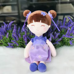 GLOVELEYA - BONECA 40CM ORIENTAL - ROXA