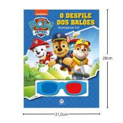 CIRANDA CULTURAL - PATRULHA CANINA O DESFILE DOS BALÕES LIVRO 3D - comprar online