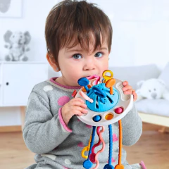 BRINQUEDO SENSORIAL MONTESSORI MULTIFUNÇÃO 4 EM 1