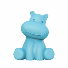 PAIS E FILHOS - BONECO HIPOPÓTAMO AZUL EM VINIL 18CM