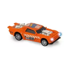 MULTIKIDS - CARRINHO HOTWHEELS FAST RACER COM LUZ E SOM 13CM - Mamu Kids Store