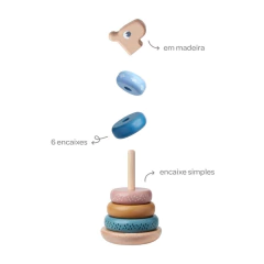 BUBA - TORRE EMPILHÁVEL CLOUDY GIRAFINHA +12MESES na internet