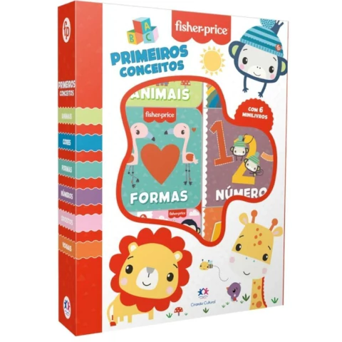 BOX DE LIVROS PRIMEIROS CONCEITOS FISHER PRICE - CIRANDA CULTURAL