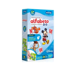 TOYSTER - QUEBRA CABEÇA MONTANDO O ALFABETO DISNEY 26 PEÇAS na internet