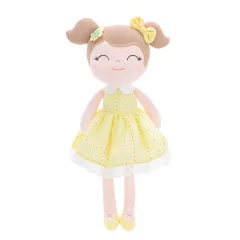 GLOVELEYA - BONECA 40CM SPRING CLÁSSICA - AMARELA