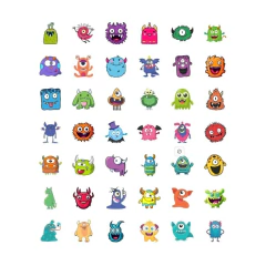 TATUFUN - MINI MONSTRINHOS TATUAGEM TEMPORÁRIA INFANTIL