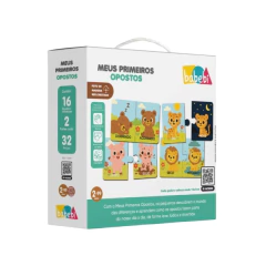 BABEBI - MEUS PRIMEIROS OPOSTOS QUEBRA CABEÇA EM MADEIRA - Mamu Kids Store