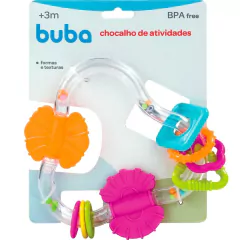 BUBA - CHOCALHO DE ATIVIDADES COM MORDEDOR - Mamu Kids Store