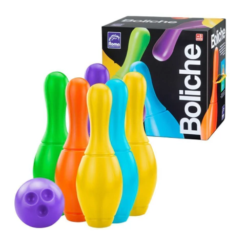 ROMA - JOGO DE BOLICHE COM 6 PINOS E 2 BOLAS