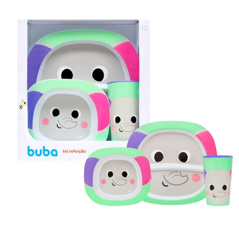 BUBA - KIT REFEIÇÃO BUBA ZOO - ELEFANTE