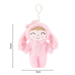 GLOVELEYA - MINI BONECA 14CM SPRING PELÚCIA COELHA - ROSA - comprar online
