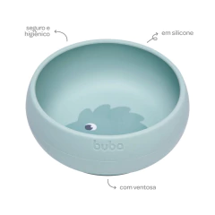 BUBA - BOWL DE SILICONE COM VENTOSA CLOUDY - VERDE na internet