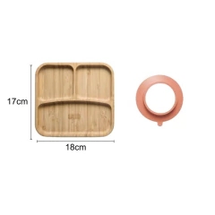 FISHER PRICE - PRATO QUADRADO COM DIVISÓRIA E VENTOSA - ROSA - comprar online