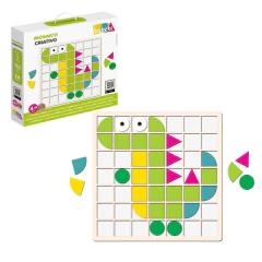 BABEBI - MOSAICO CRIATIVO BRINQUEDO EDUCATIVO DE MONTAR