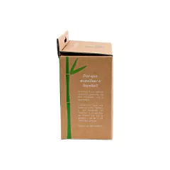 TURMINHA GUARÁ - TIGELA DE BAMBU COM VENTOSA AZUL - loja online