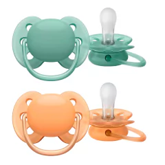 AVENT - CHUPETA ULTRA SOFT DUPLA DECO NEUTRA 0-6M na internet