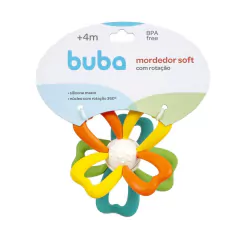 Imagem do BUBA - MORDEDOR DE SILICONE MACIO SOFT COM ROTAÇÃO +4M