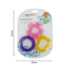 MULTIKIDS - MORDEDOR RESFRIÁVEL COM ÁGUA TENDER BITS - MENINA - Mamu Kids Store