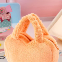 GLOVELEYA - BOLSA DE MÃO CORAÇÃO - LARANJA - loja online