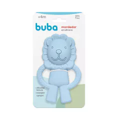 BUBA - MORDEDOR EM SILICONE DIFERENTES TEXTURAS LEÃOZINHO - AZUL - loja online