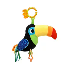 BUBA - CHOCALHO DE ATIVIDADES PELÚCIA TUCANO ZAZÁ - Mamu Kids Store