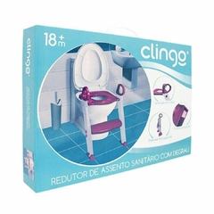 CLINGO - REDUTOR DE ASSENTO COM DEGRAU - ROSA