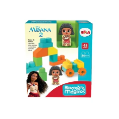 ELKA - BLOCOS DE MONTAR MÁGICOS DISNEY PRINCESA - MOANA - loja online