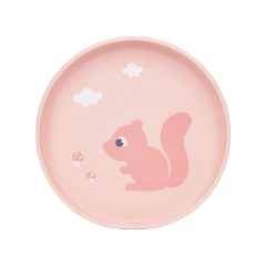 Imagem do BUBA - PRATO DE SILICONE COM VENTOSA CLOUDY - ROSA