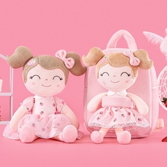 Imagem do GLOVELEYA - MOCHILA COM BONECA SPRING CLÁSSICA - MORANGO