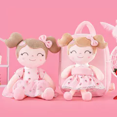 Imagem do GLOVELEYA - MOCHILA COM BONECA SPRING CLÁSSICA - MORANGO