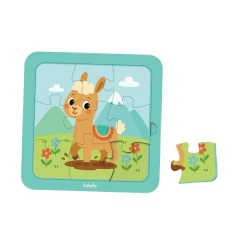 BABEBI - QUEBRA-CABEÇAS 09 PEÇAS ANIMAIS - LHAMA