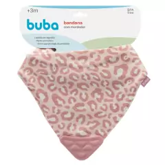 BUBA - BANDANA BABADOR COM MORDEDOR ANIMAL PRINT