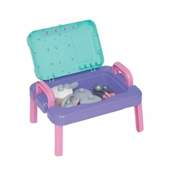 Imagem do MERCOTOYS - MESINHA PLAYSET DE COZINHA BABY CHARMOSA - ROSA
