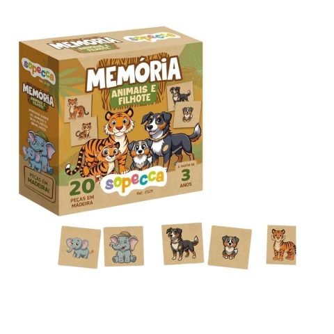 SOPECCA - JOGO DA MEMÓRIA ANIMAIS E SEUS FILHOTES