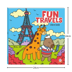 LIVRO DE COLORIR FUN TRAVELS - CIRANDA CULTURAL - comprar online